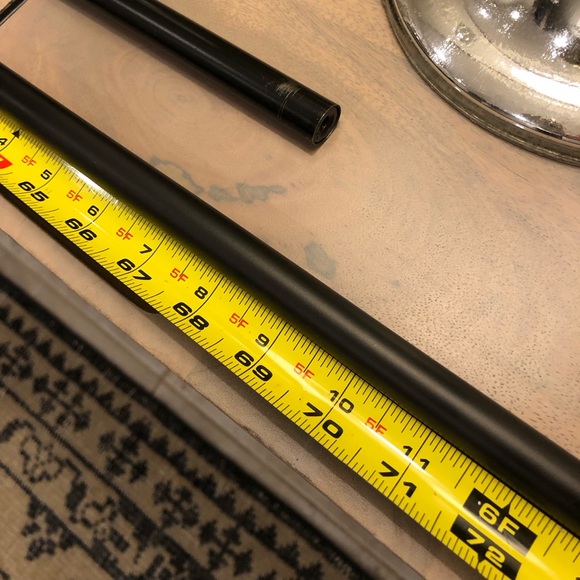 Pottery Barn Curtain Rod & Wall Bracket Antique Bronze Rod 0.75”D length 44”-68” - Picture 8 of 9